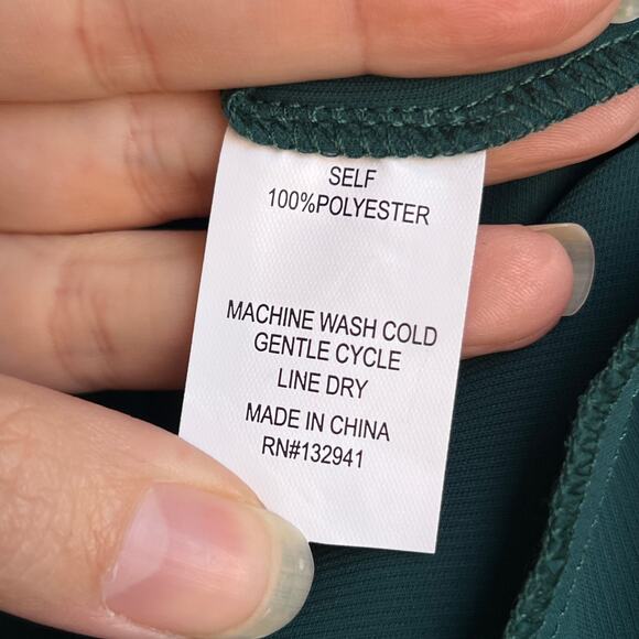 Amanda Uprichard Drop Waist Mini Dress in Spruce Size S - Picture 6 of 6